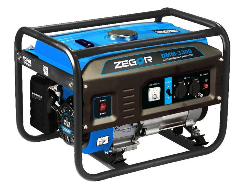 Генератор Zegor 3.0/3.3 кВт 220В 50 Гц DMM-3300 (мідна обм.)+