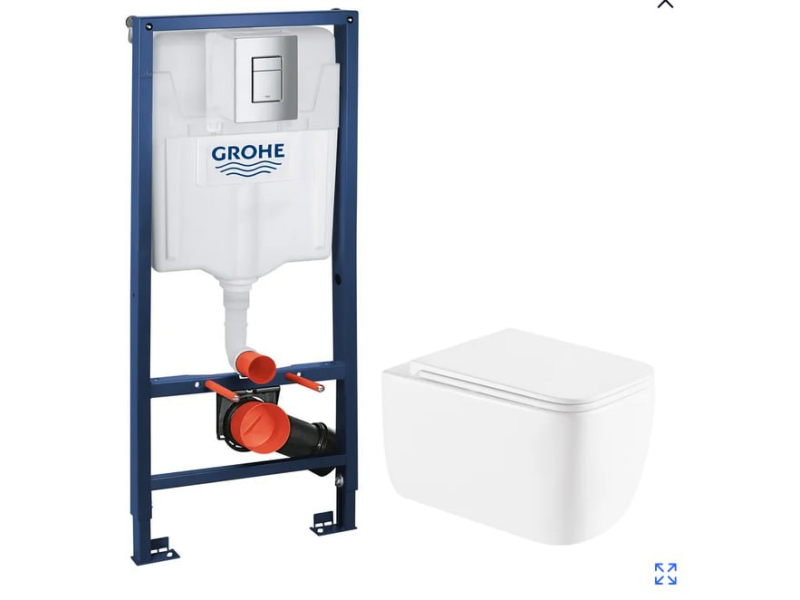 Комплект GROHE SET - підвісний унітаз Diverse-0301-T1 + Grohe Rapid SL 38772001 +