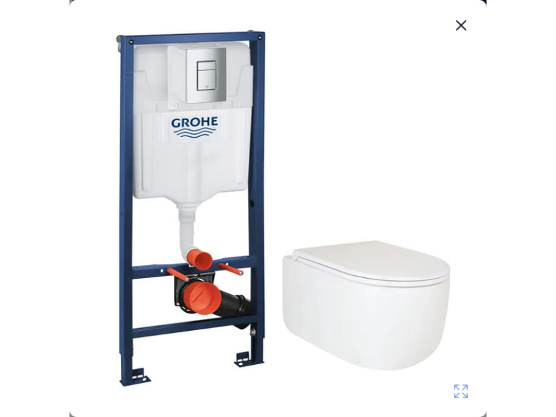 Комплект GROHE SET - підвісний унітаз Topper-0302-T3 + Grohe Rapid SL 38772001 +