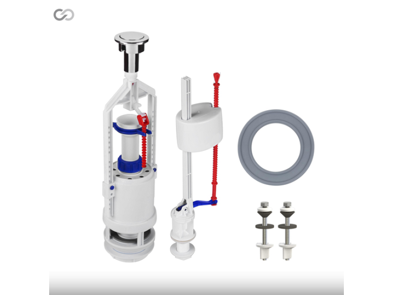 Комплект для унітаза SoloPlast АБк-04 (1-кн,нижн підвед,стоп)