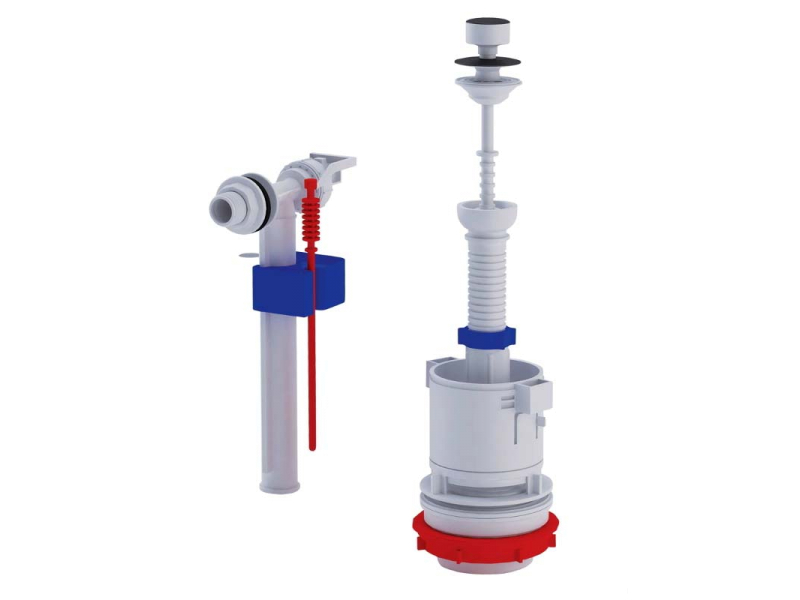 Комплект для унітаза Ані Пласт WC4050M (тяга вгору, бок підвед) +