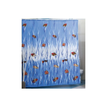 Штора Miranda TROPICAL FISH 180*200см блакитний 3611TF