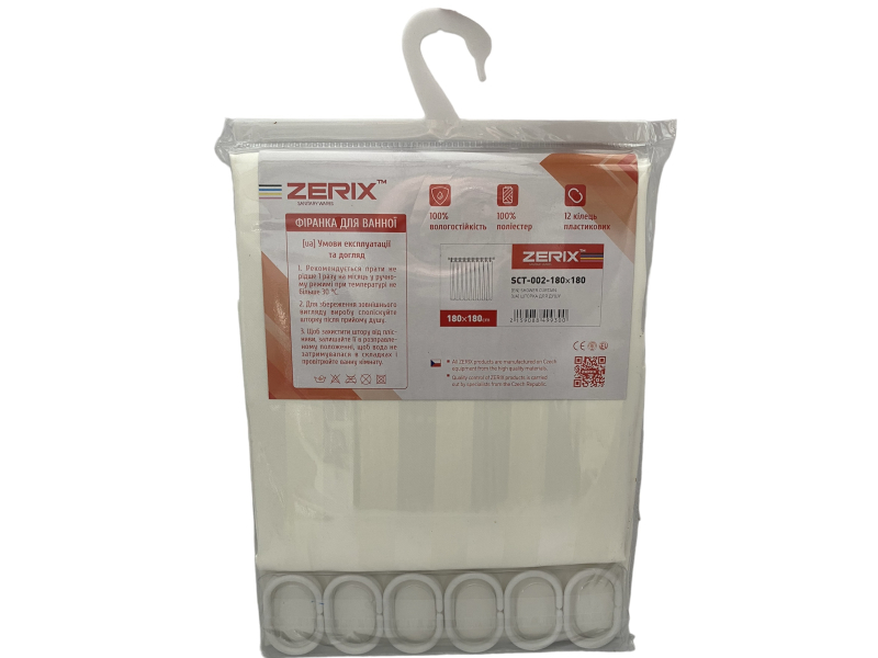 Штора Zerix SCT-002-180*180 колір Бежевий поліестер+