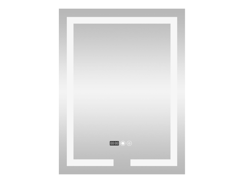 Дзеркало Mixxus HARD MR06-50*80 (годинник, LED-підсвітка, антизапотівання)+