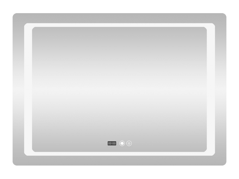 Дзеркало Mixxus STYLE MR03-70*50 (годинник, LED-підсвітка, антизапотівання)+