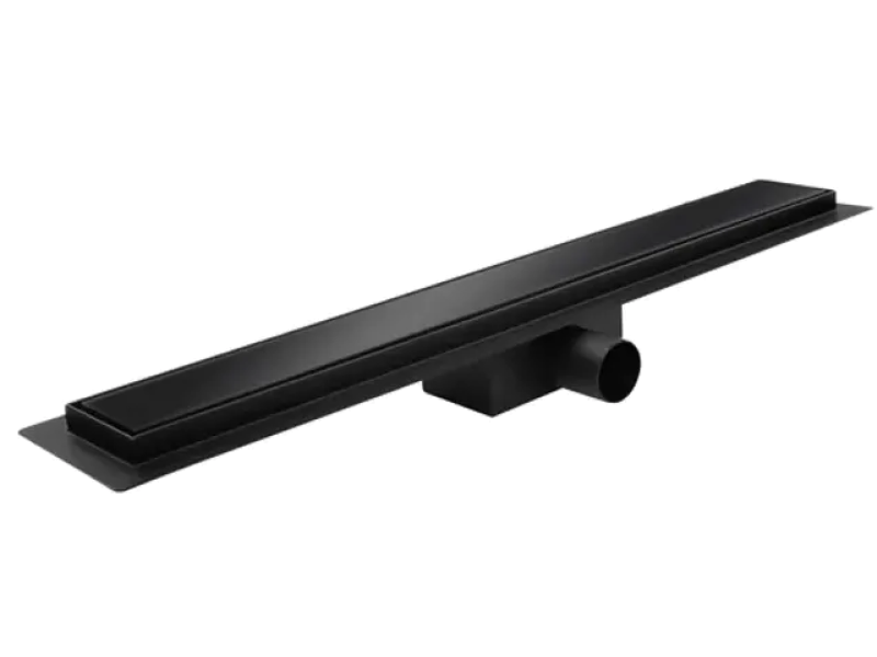 Трап Koer нерж FD08-70*500-GLASS BLACK зі склян. панеллю+