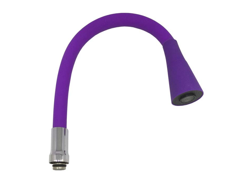 Гусак для кухні Zerix SPS-02 силіконовий Purple+