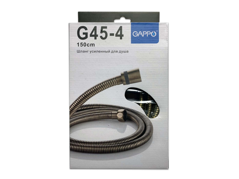 Шланг д/душа Gappo G45-4 1,5м  підш, коробка бронза