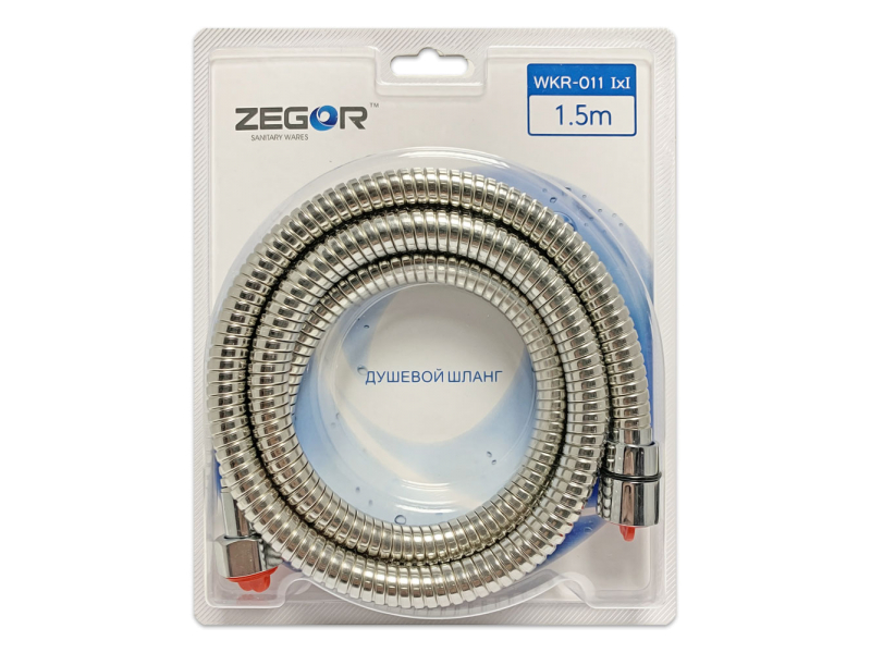 Шланг д/душа Zegor WKR-011 I*I 1,50м, стрейч 1/2 Шланг д/душа Zegor WKR-011 I*I 1,50м, стрейч 1/2