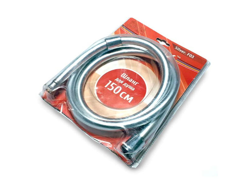 Шланг д/душа Zerix Silver.F03 1.5м силікон