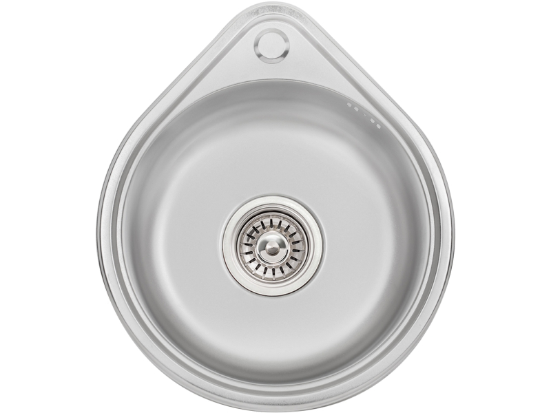 Мийка Wezer 4843 décor 0,8/180 (сифон + кріплення) 