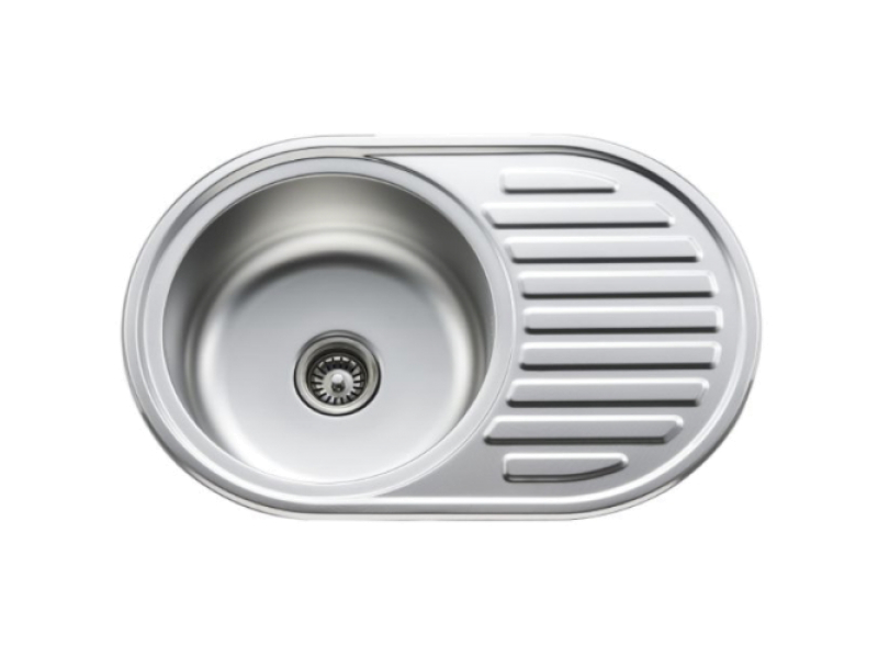 Мийка Zegor MD-7750L 0,8/180 décor овал (з сифоном)