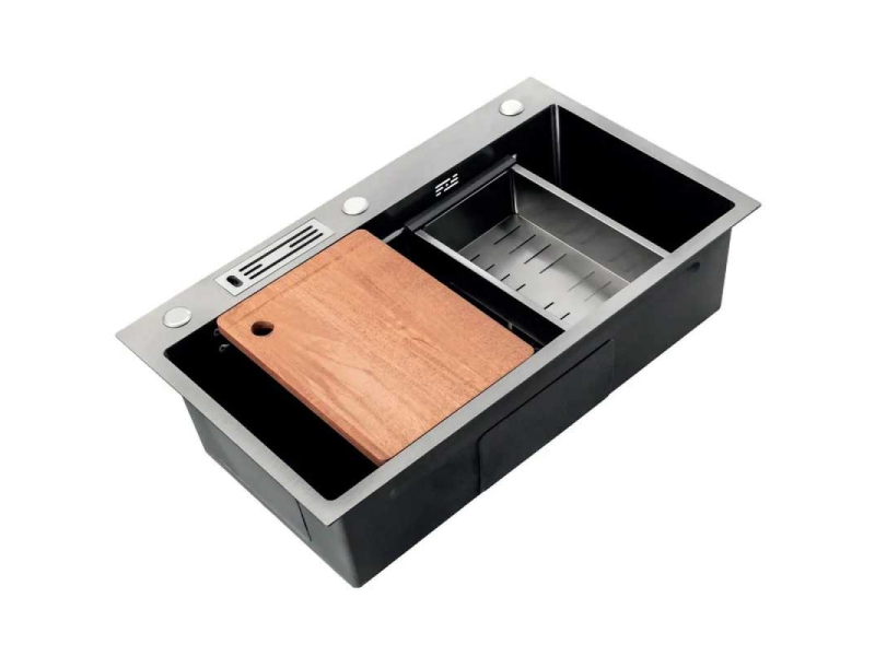 Мийка Mixxus Premium MH7545-SET-05 MICRO DECOR NANO-BLACK (3.0/0.8) комплект (графіт)