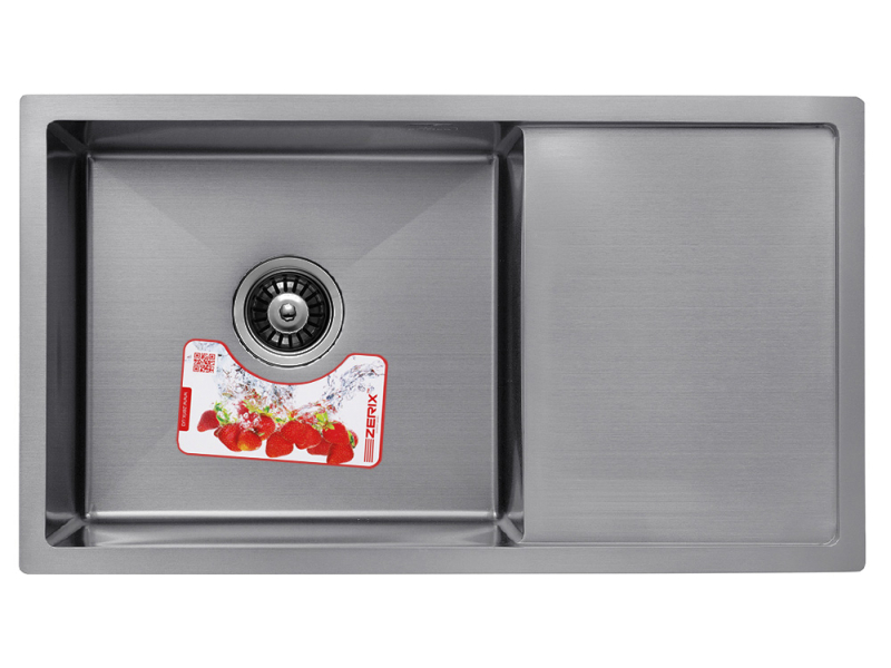 Мийка Zerix ZH7844S-215 (3.0/1.0) satin з сушкою для посуди +