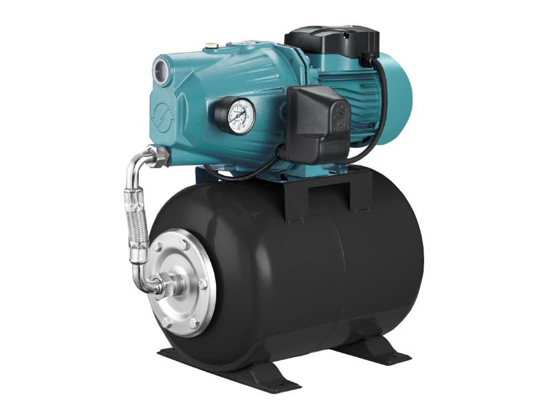 Насосна станція Zegor AU-AET-120L-24B 1.1kw H45м Q3.3м³/г 24л (чорний бак)+