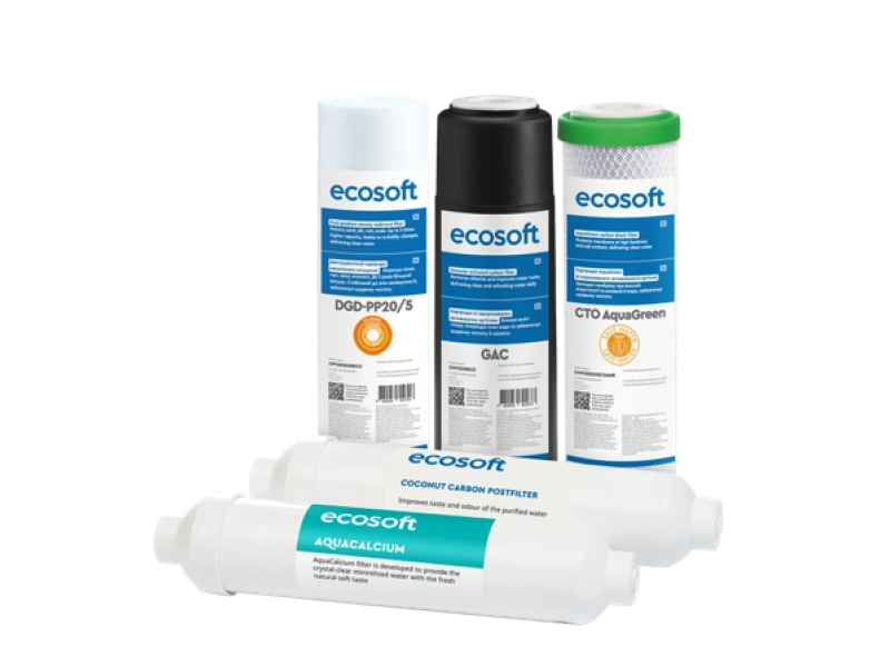 Комплект картриджів Ecosoft P’URE AquaCalcium 6 міс, (для осмосу) CHV5PUREMAC