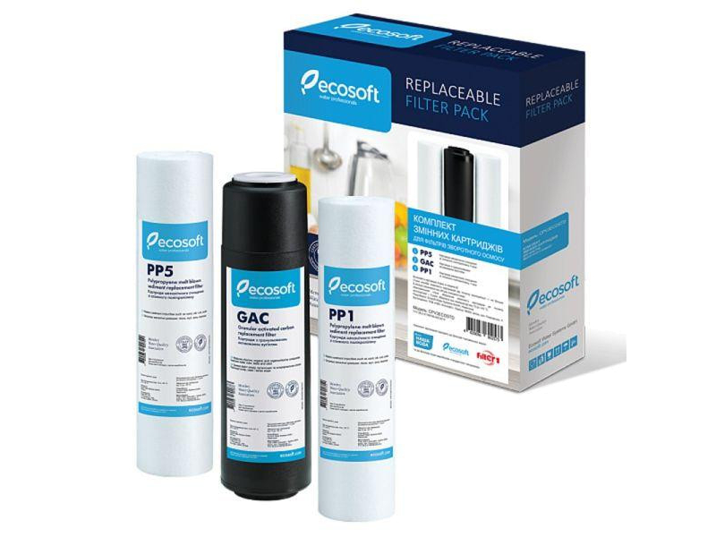 Комплект картриджів Ecosoft CPV3ECOSTD (для осмосу)