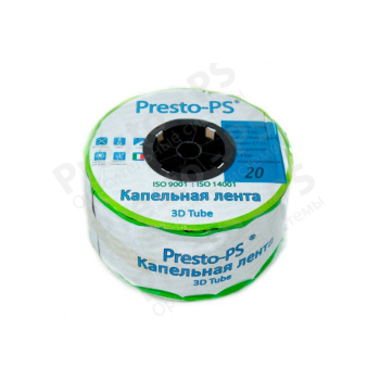 Стрічка крапельна Presto 3D-Tube (20см) 0,18 2,7л/г (500м) Стрічка крапельна Presto 3D-Tube (20см) 0,18 2,7л/г (500м)
