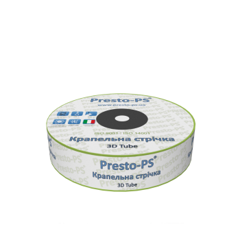 Стрічка крапельна Presto 3D-Tube (15см) 0,18 1,38л/г (500м) Стрічка крапельна Presto 3D-Tube (15см) 0,18 1,38л/г (500м)