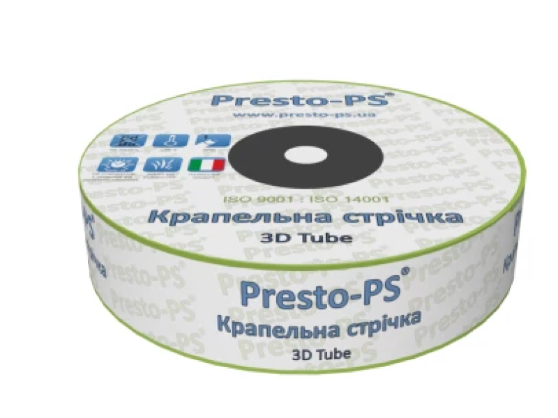 Стрічка крапельна Presto 3D-Tube (30см) 0,18 2,7л/г (500м)