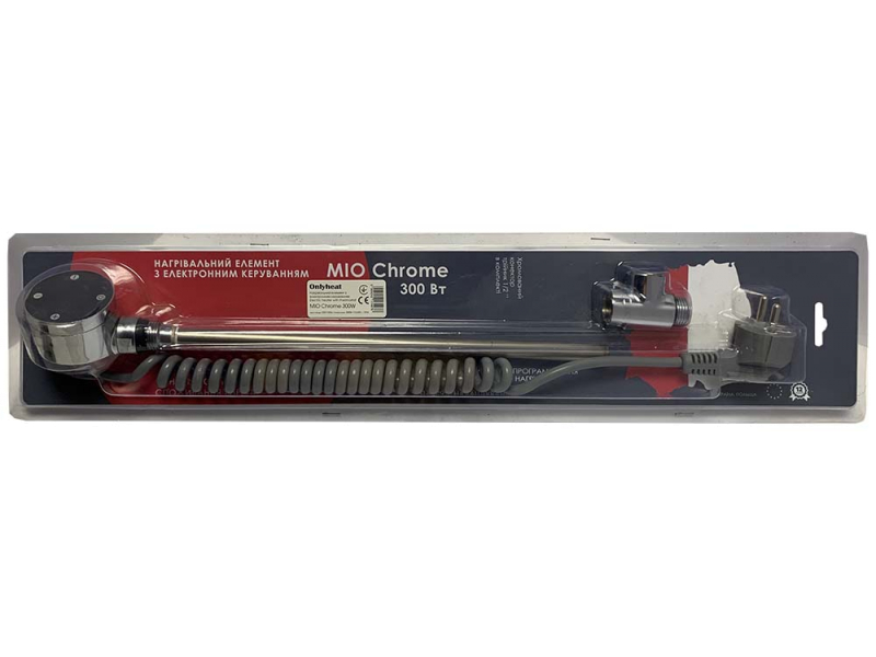 Тен для рушникосушки 300Вт Onlyheat MIO-0.3 Chrome 31,5см