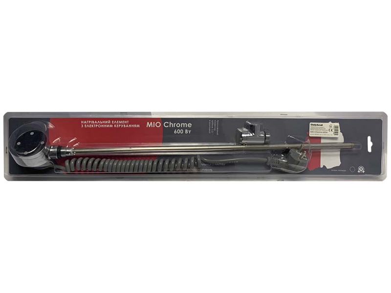 Тен для рушникосушки 600Вт Onlyheat MIO-0.6 Argent Chrome 53,5см