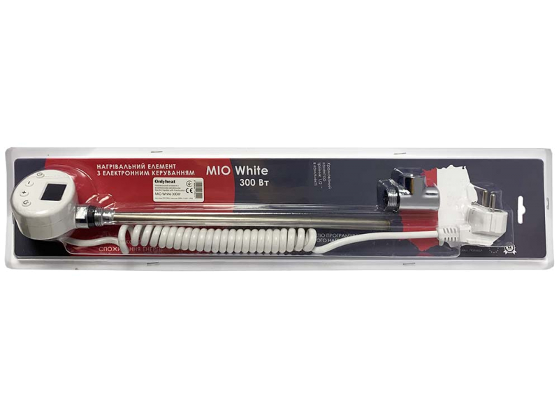 Тен для рушникосушки 300Вт Onlyheat MIO-0.3 White 31,5см