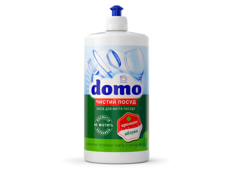 Засіб DOMO безфосфатний для миття посуду 