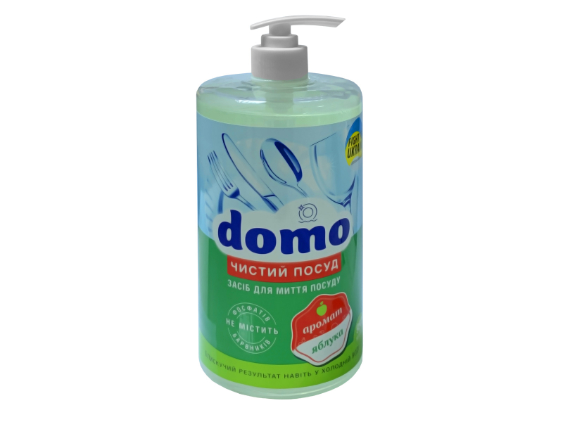 Засіб DOMO для миття посуду. 