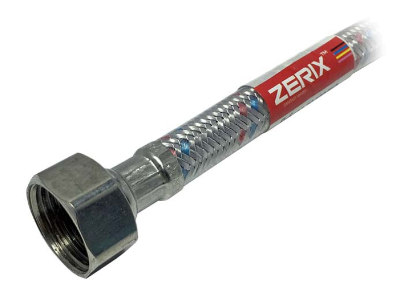 Шланг для води 0,3 вв Zerix нерж-силікон (1шт)