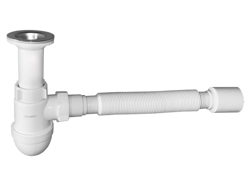 Сифон Zegor для умивальника з гнучкою трубою 40/50 DW-1211