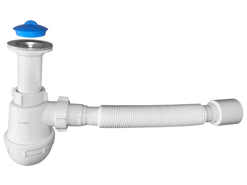 Сифон Zegor для мийки з гофротрубою 40/50 DW-2211
