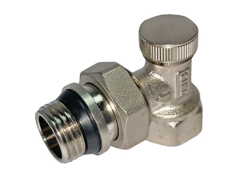 Кран радіаторний кутовий нижній 1/2'' Zegor QS-3451 +